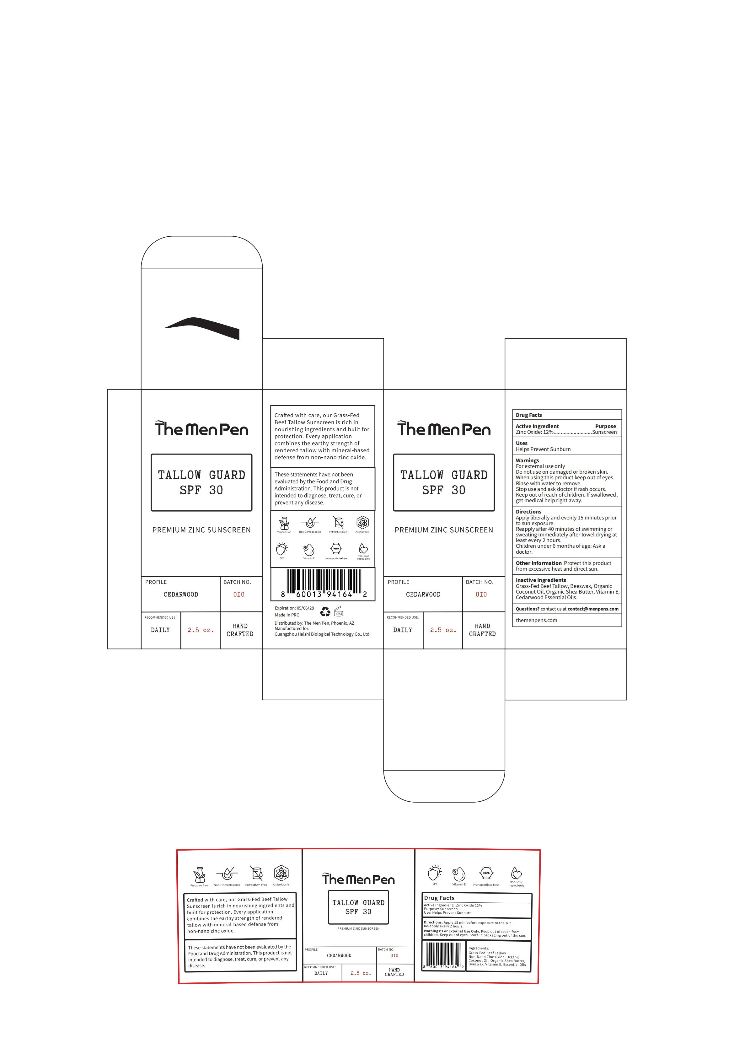 Pill image for The Men Pen Tallow Guard Spf 30 Premium Zinc Sunscreen