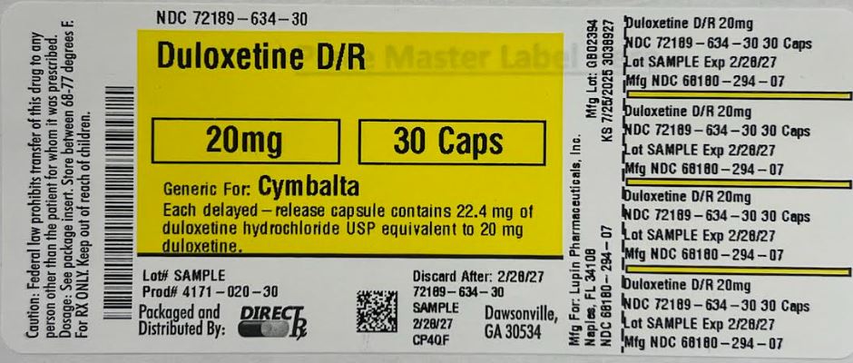 Pill image for Duloxetine D/r