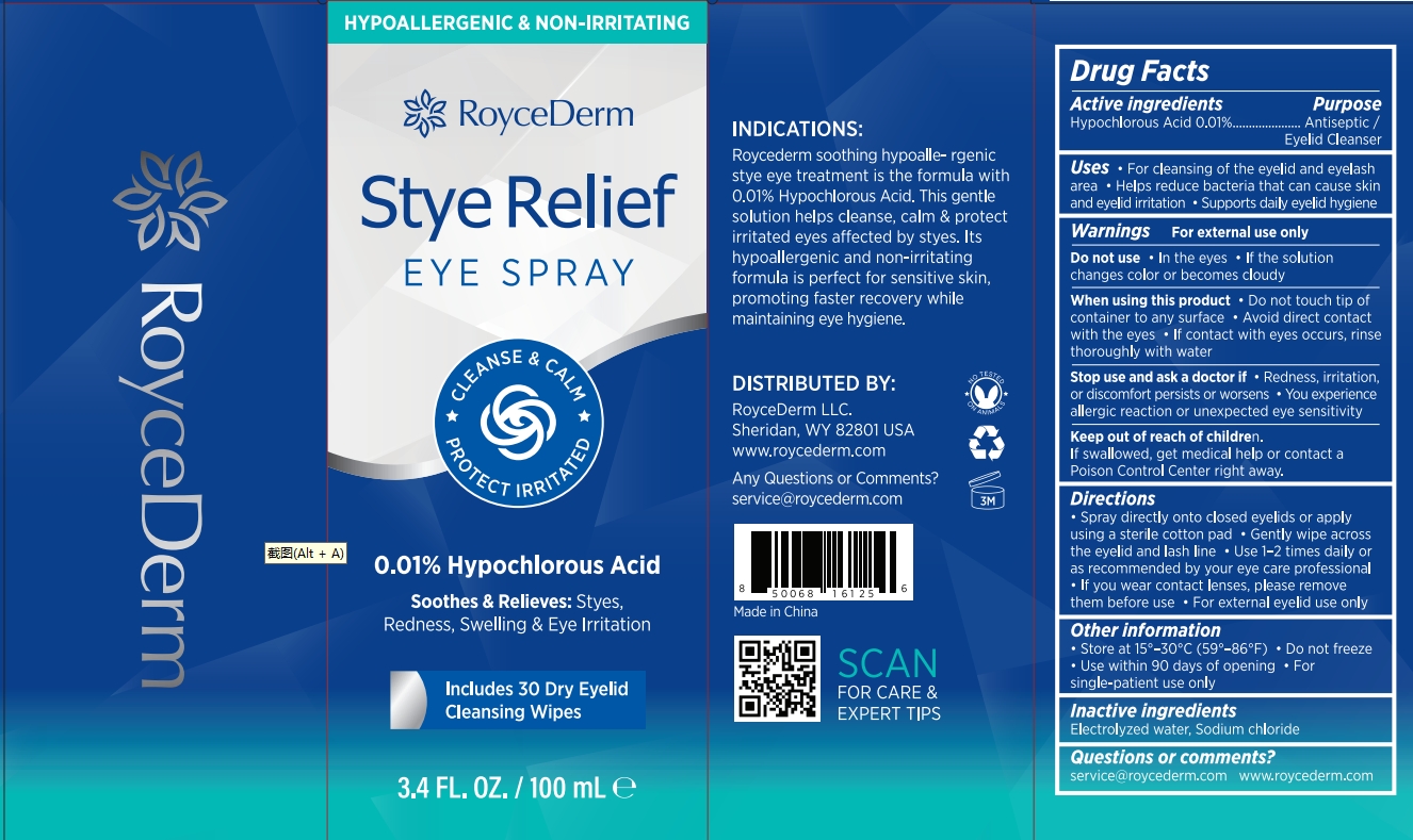 Pill image for Initial Drug Listing - Roycederm Stye Relief Eye Spray