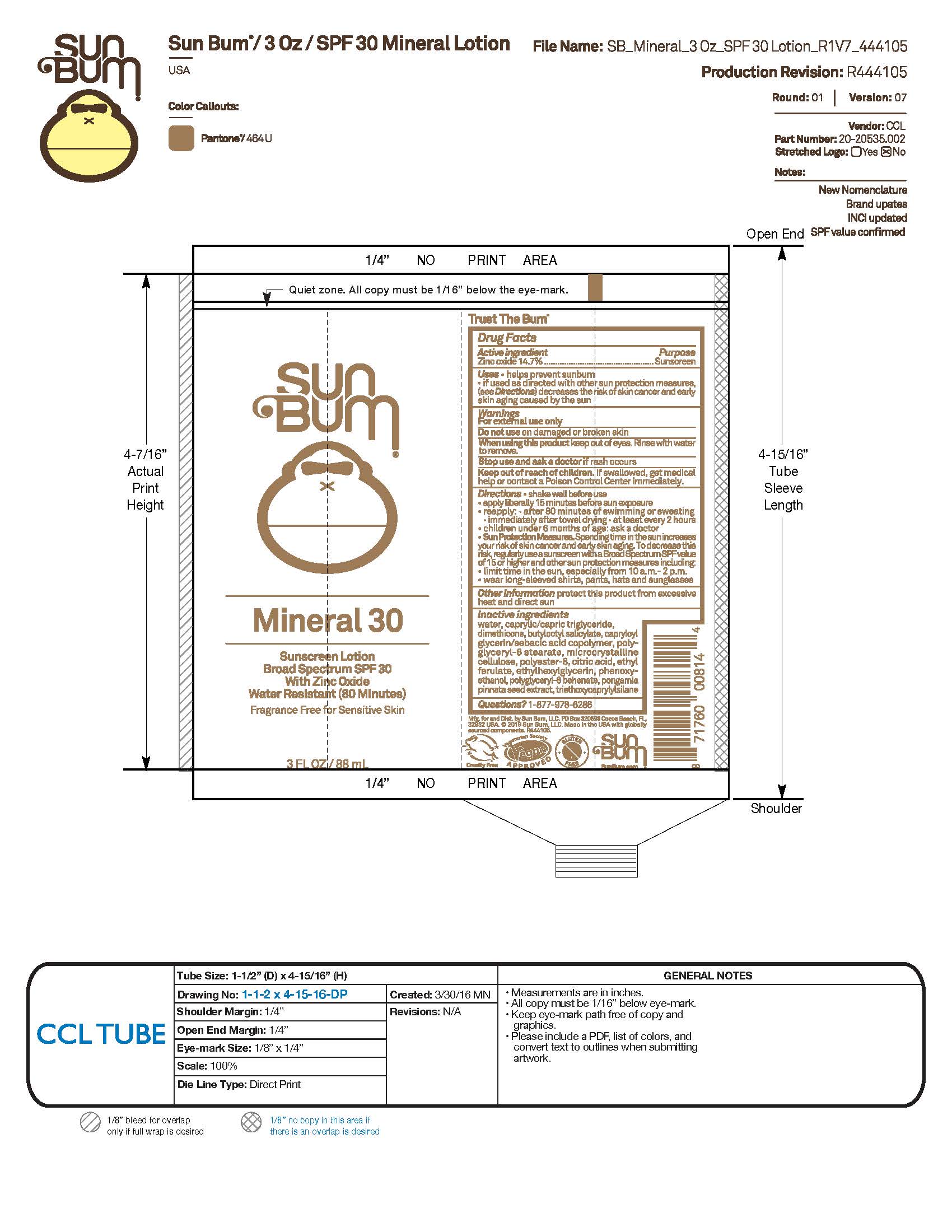 Pill image for Sun Bum Mineral 30 Sunscreen 3 Oz, 32 Oz