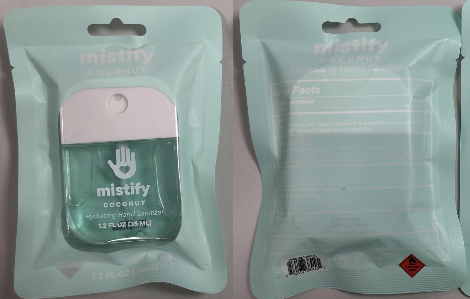 Pill image for Mistify Hand Sanitizer Coconut