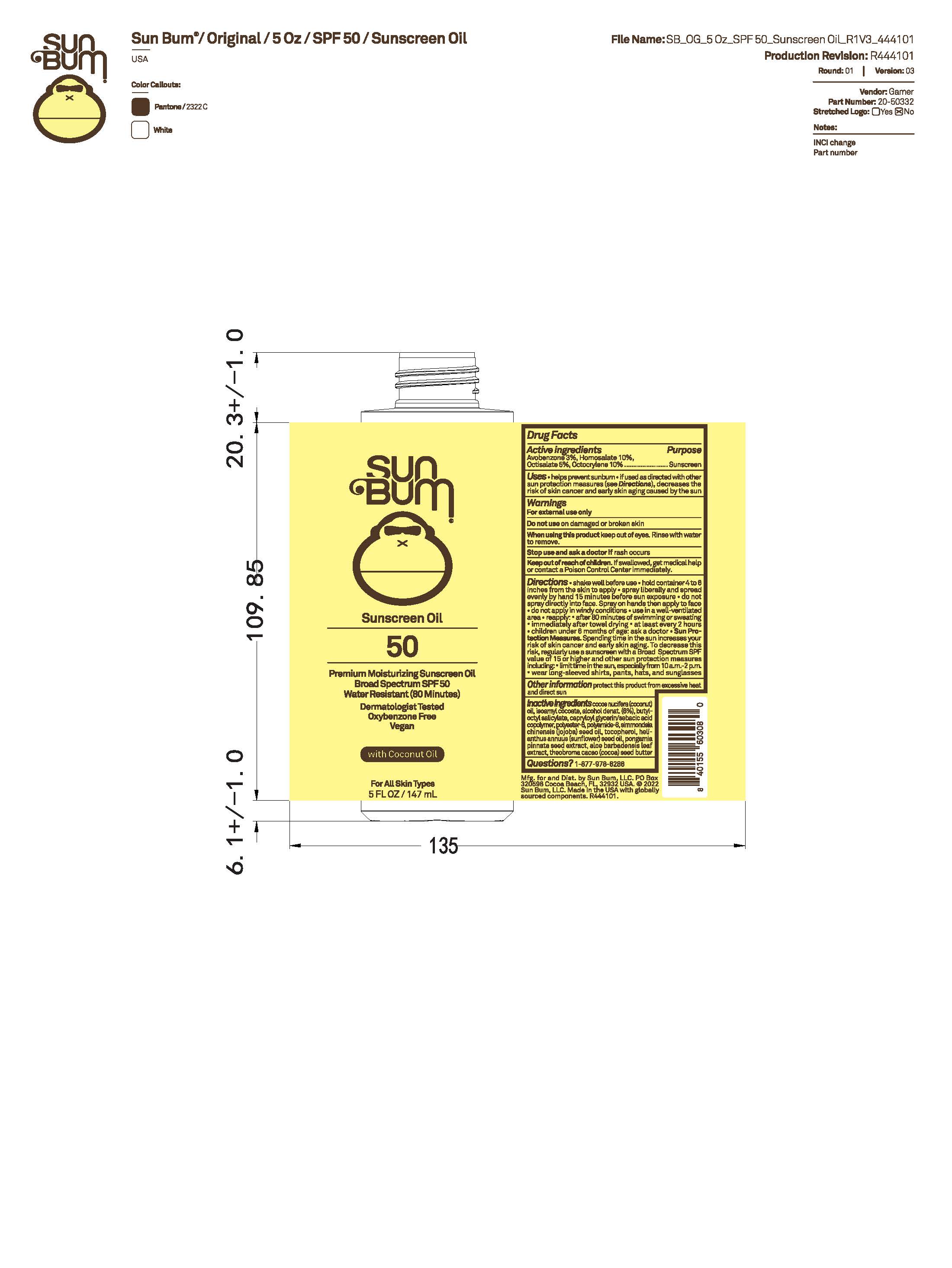 Pill image for Sun Bum Sunscreen Oil 50 5 Oz