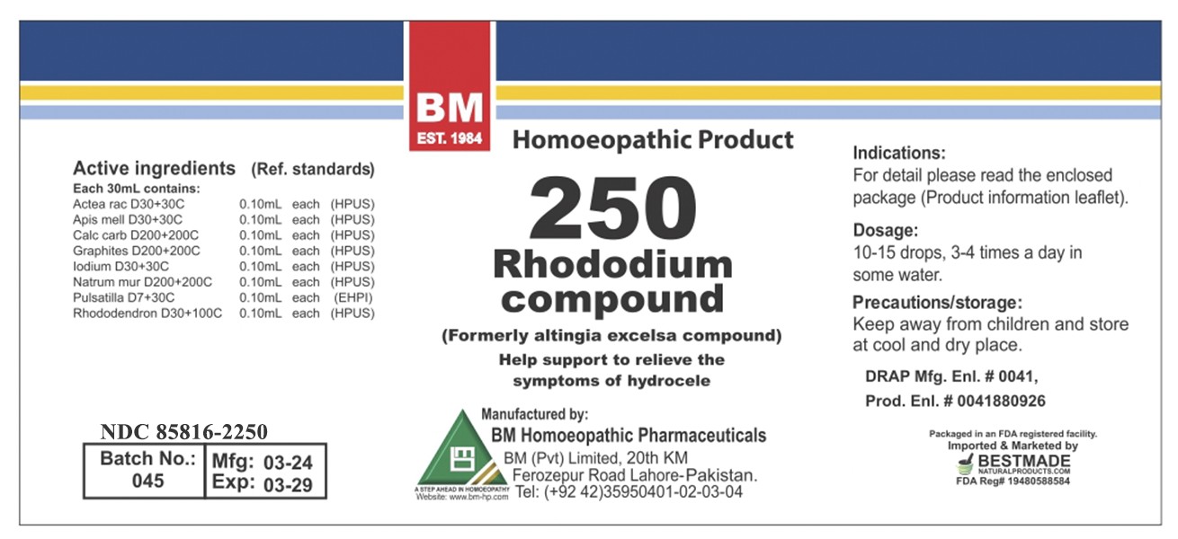 Pill image for Homeopathic Liquid Rhododium/ Bm250
