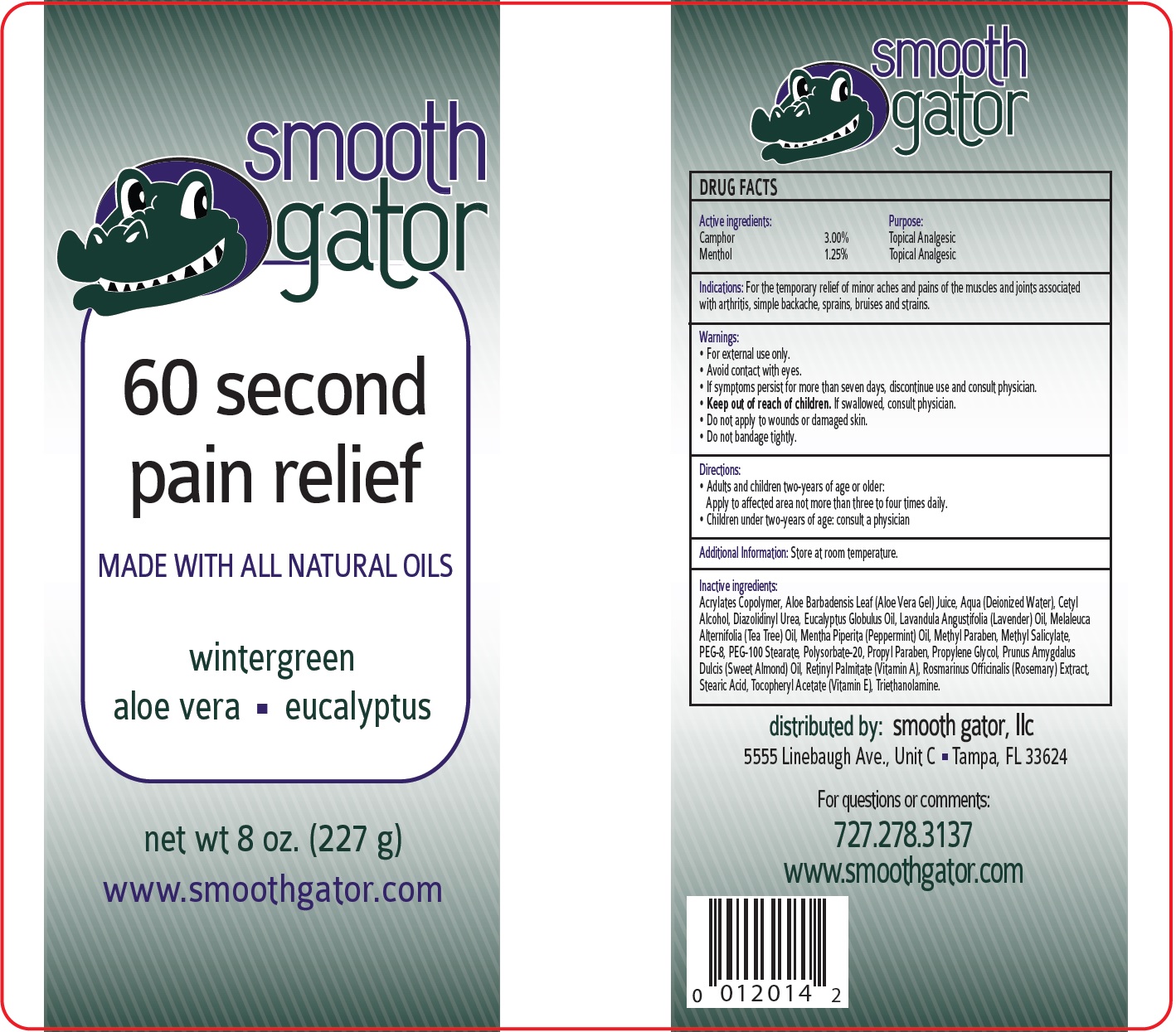 Pill image for Smooth Gator 60-second Pain Relief