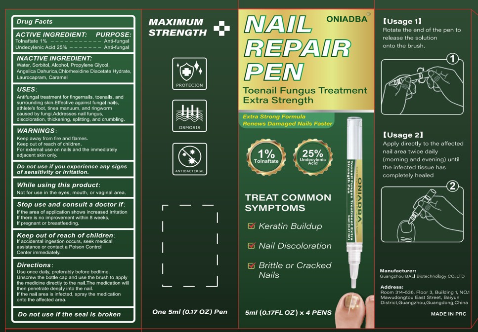 Pill image for 85992-004 Oniadba Nail Fungus Treatment Pen