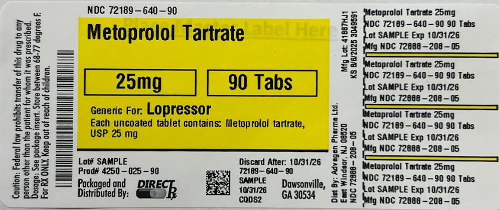 Pill image for Metoprolol Tartrate