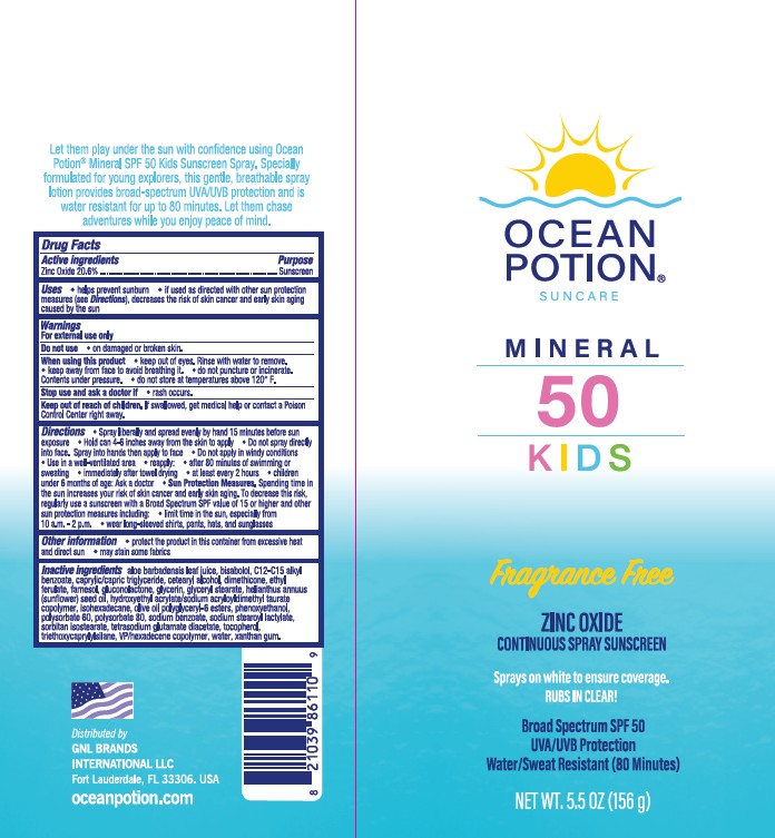 Pill image for Ocean Potion Suncare Mineral 50 Zinc Oxide Continuous Spray Sunscreen