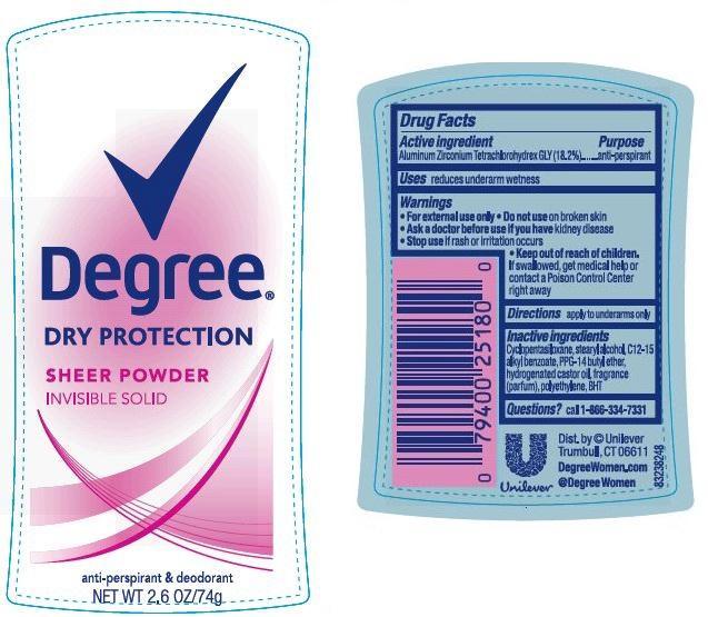 Pill image for Degree Sheer Powder Antiperspirant Deodorant