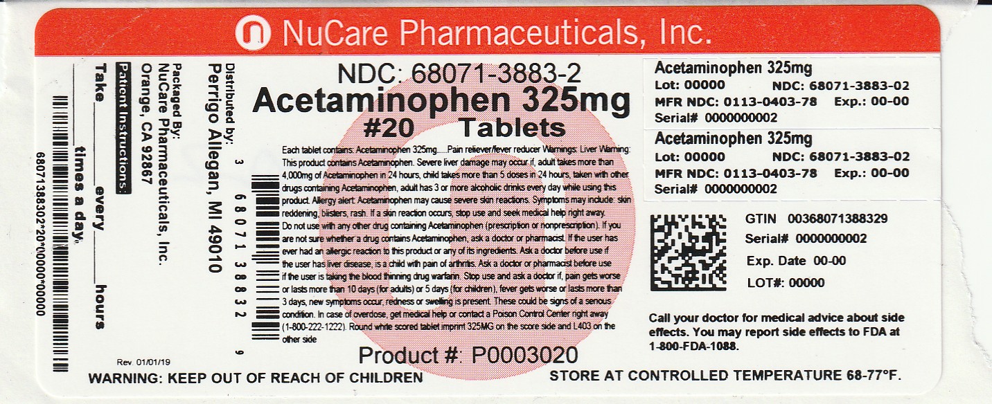 Pill image for Perrigo Pain Relief Tablets Drug Facts