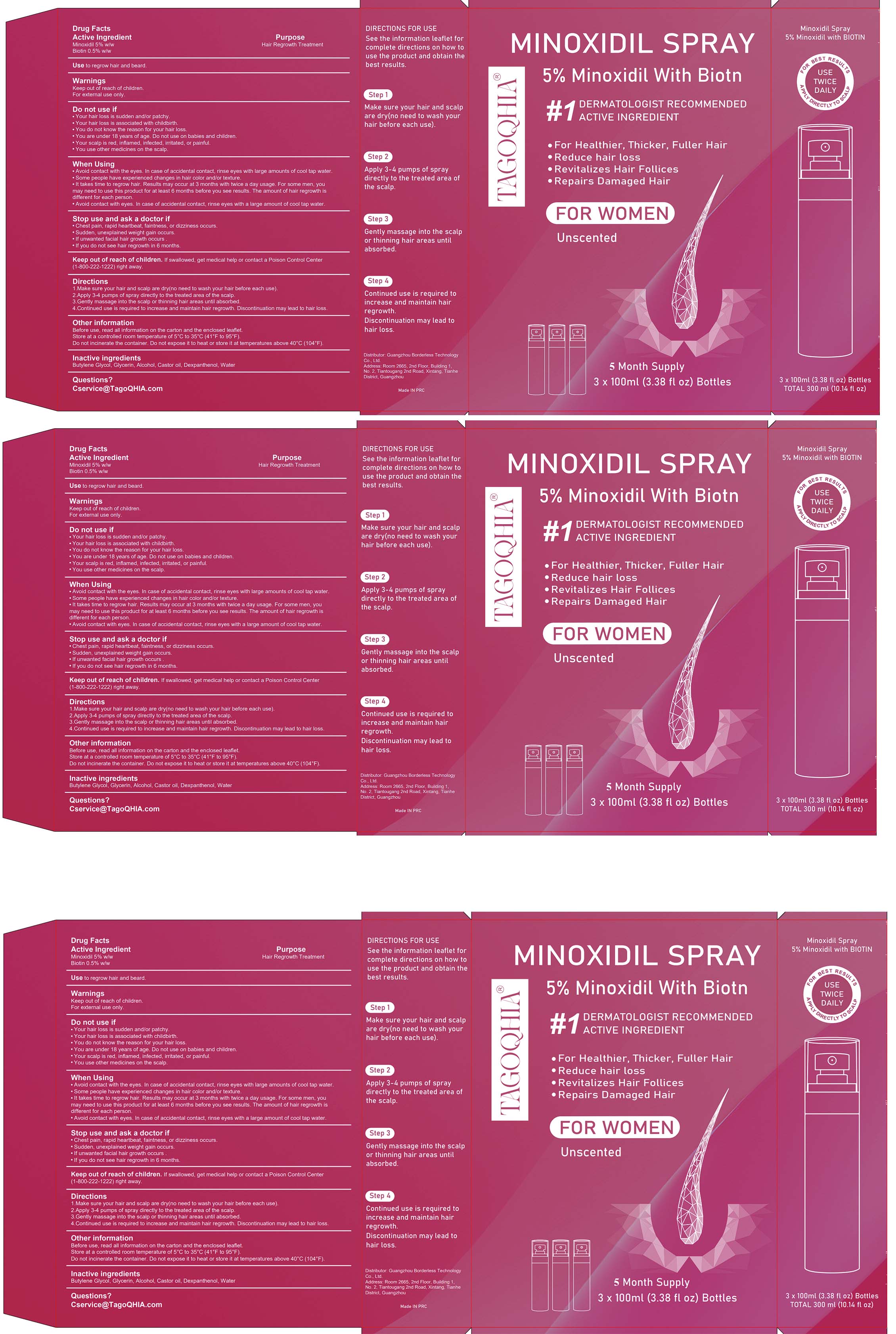 Pill image for 85304-013 Tagoqha 5% Minoxidil Hair Growth Sprays Serum