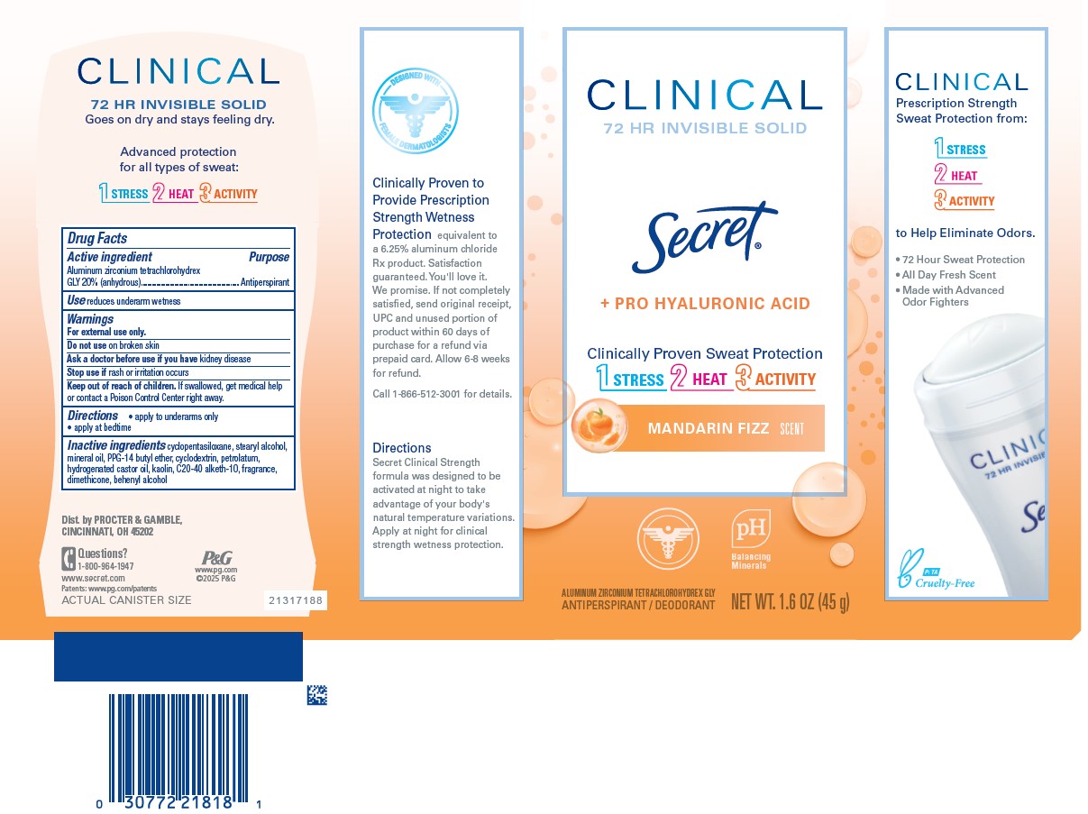 Pill image for Secret Clinical Invisible Solid Mandarin Fizz Scent