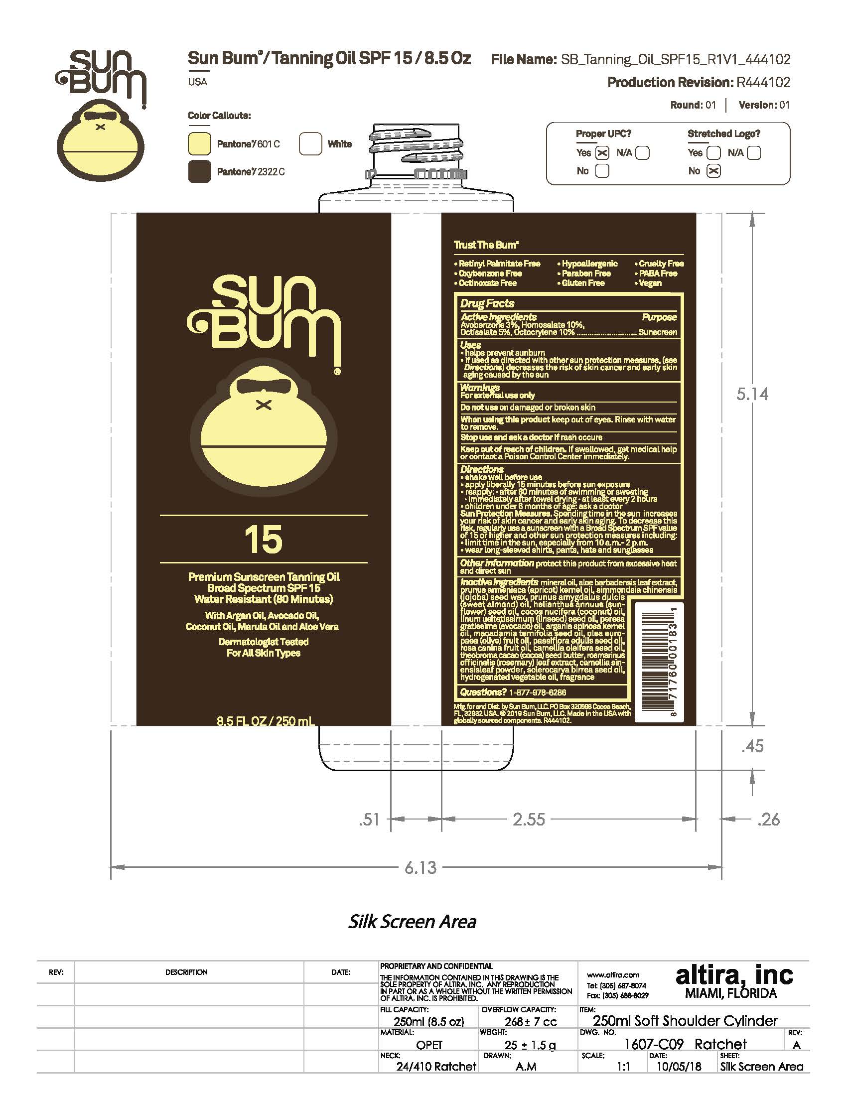 Pill image for Sun Bum 15 Premium Sunscreen Tanning Oil