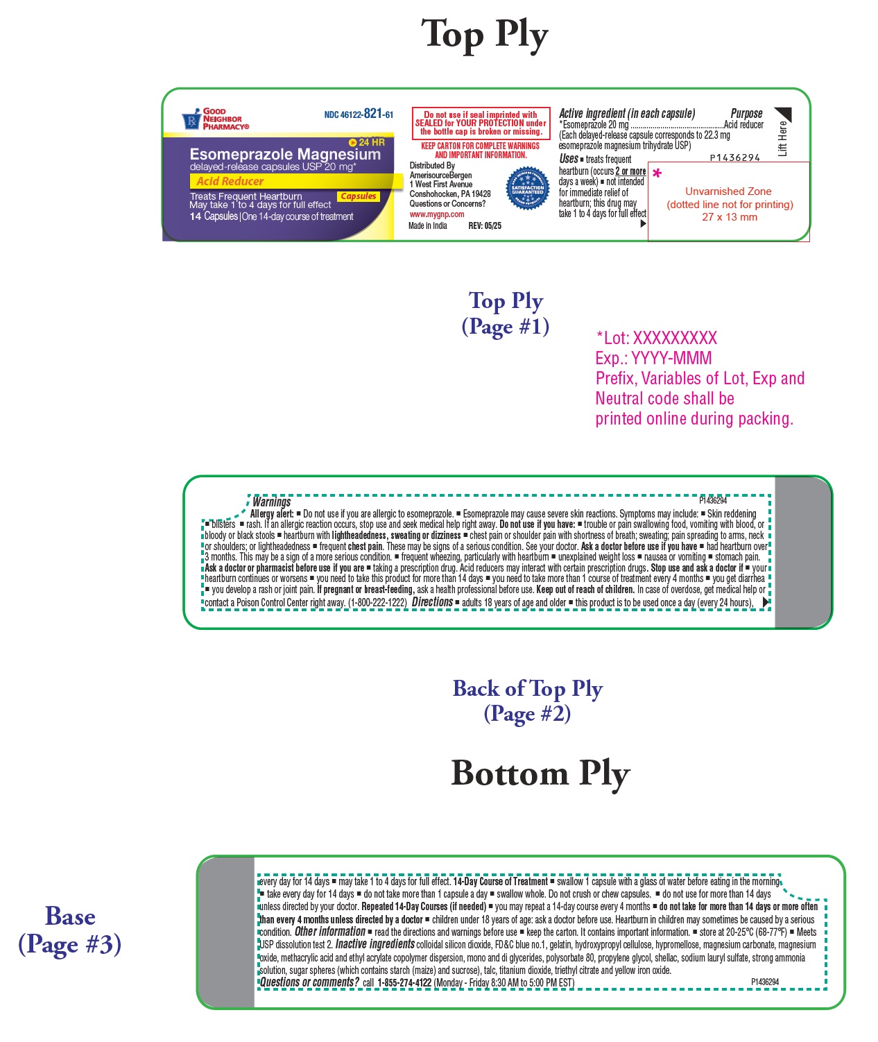 Pill image for Esomeprazole Magnesium Delayed-release Capsules Usp 20 Mg*