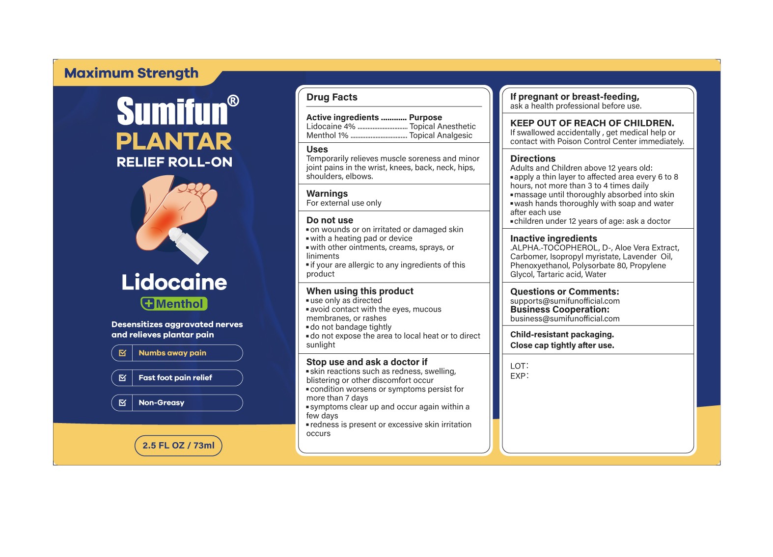 Pill image for 84165-015 Plantar Relief Roll-on