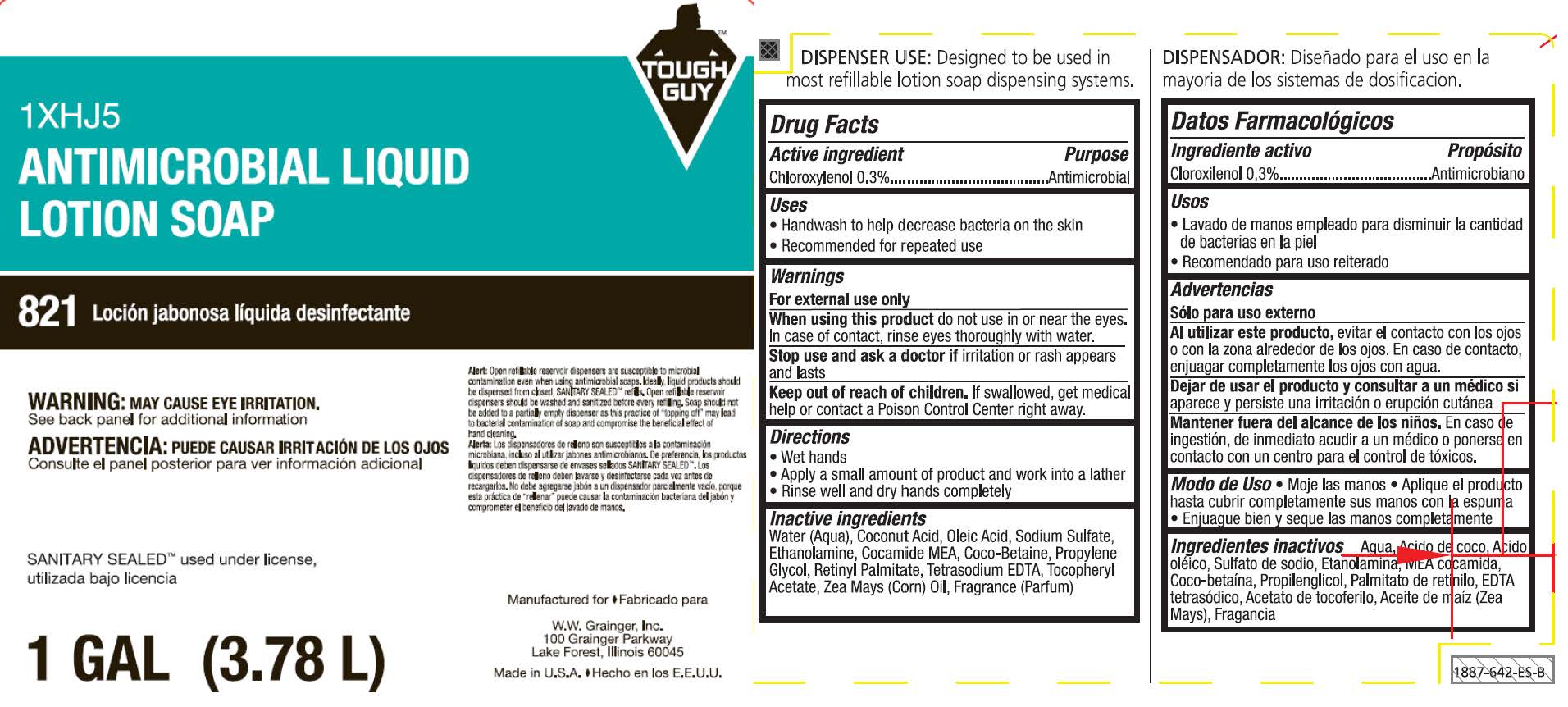 Pill image for Tough Guy® 821 Antimicrobial Liquid Lotion Soap