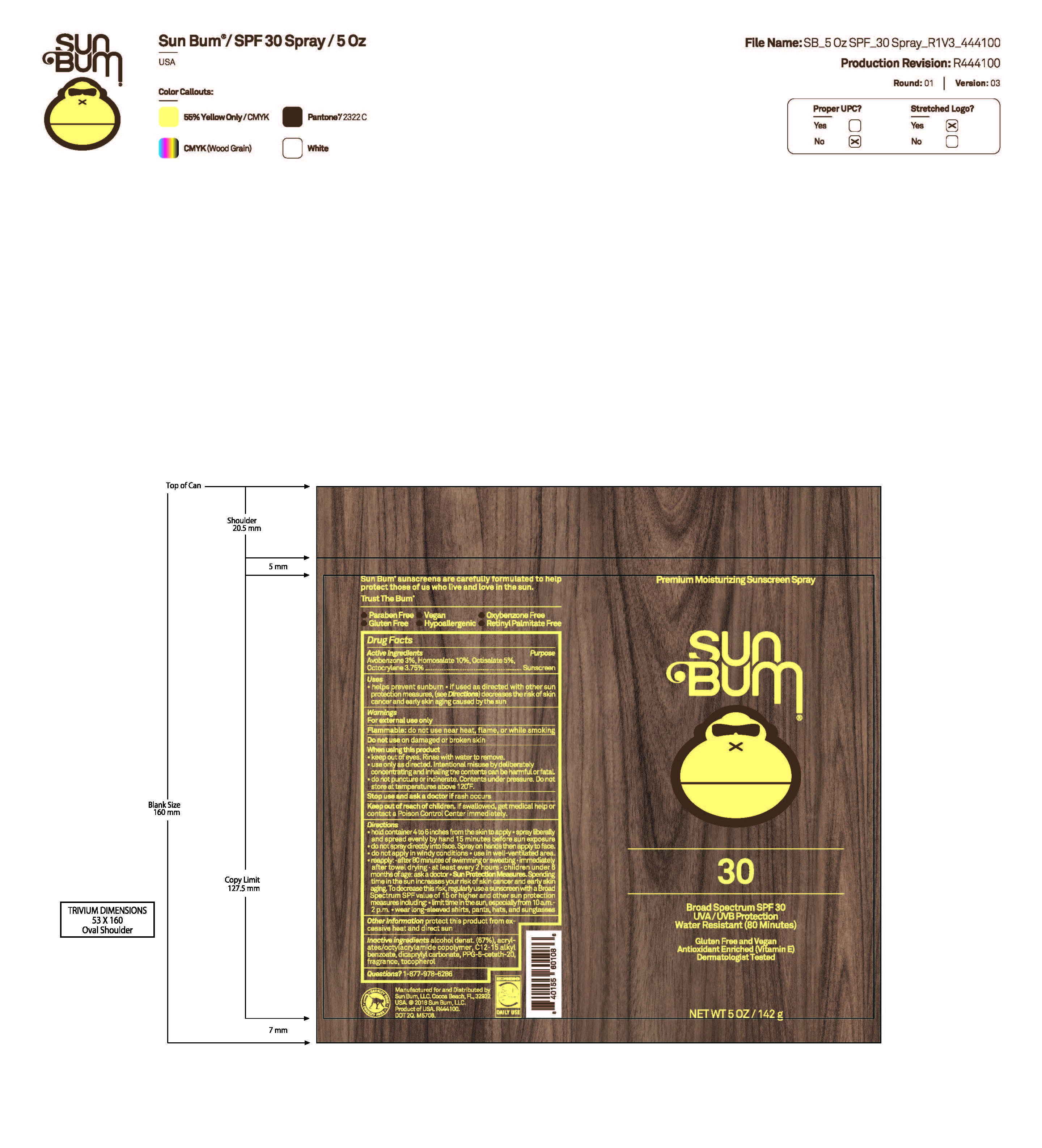 Pill image for Sun Bum Broad Spectrum Spf 30 5 Oz