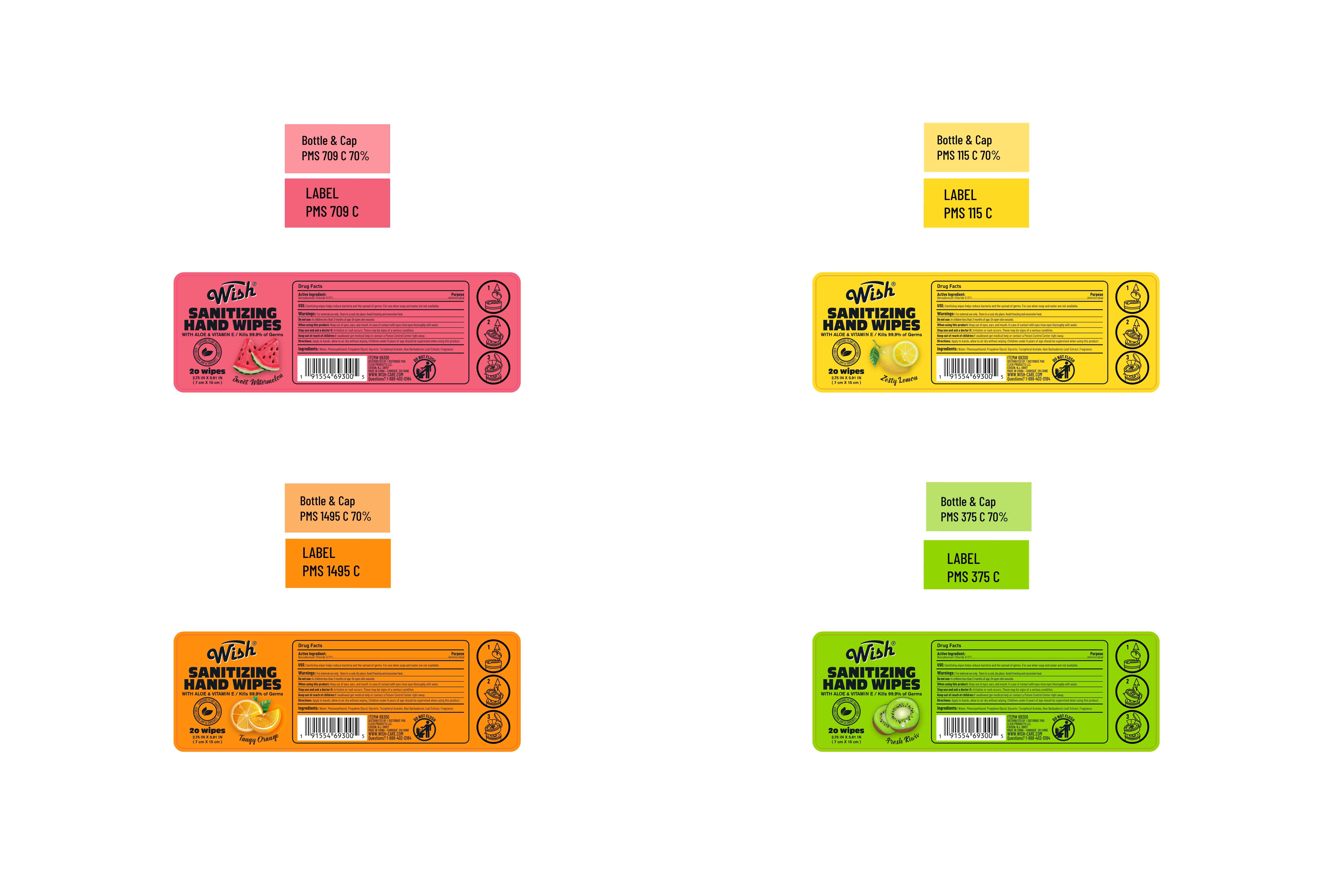 Pill image for Sanitizing Hand Wipes 20wipes