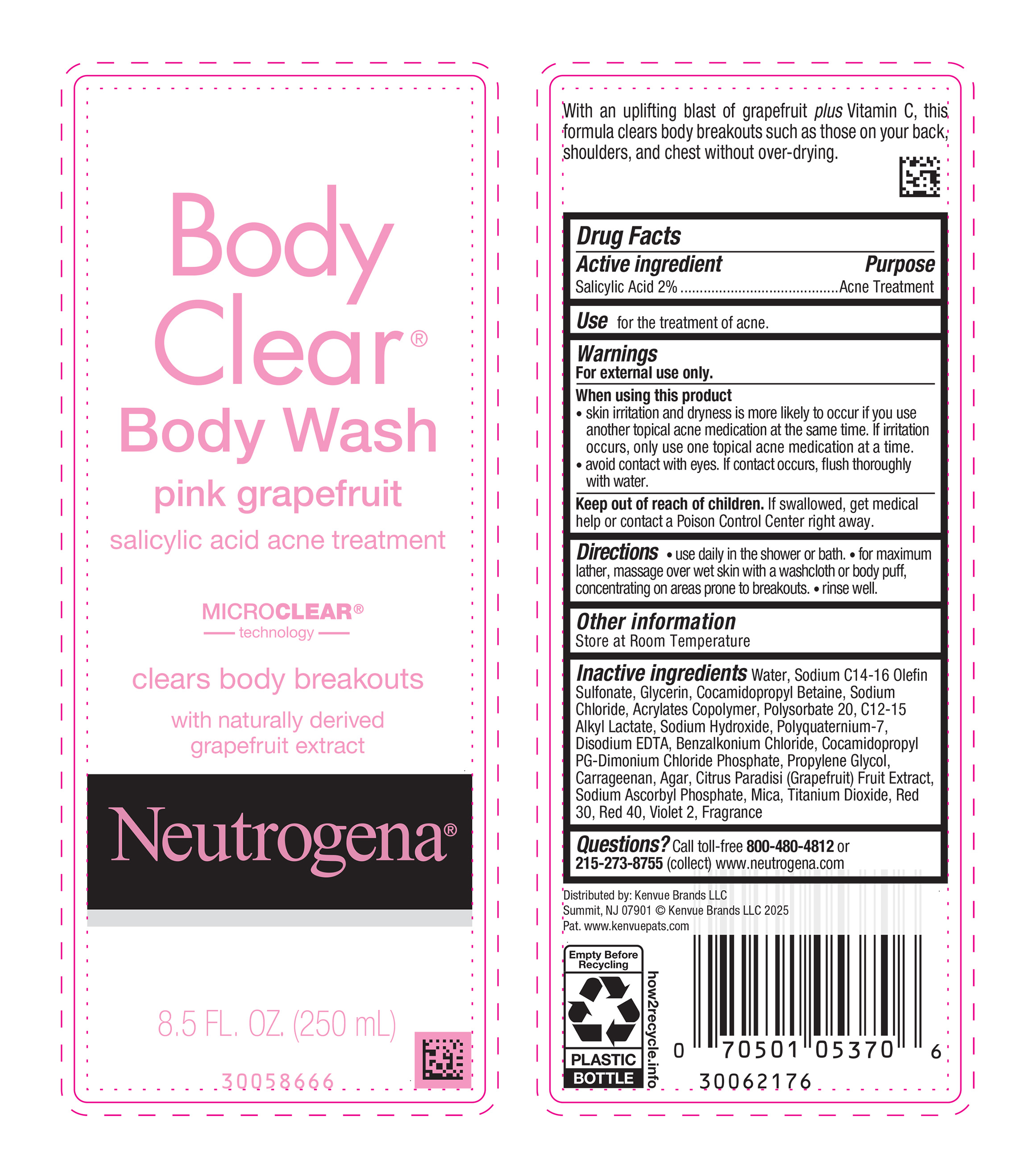Pill image for Neutrogena Body Clear Body Wash Pink Grapefruit