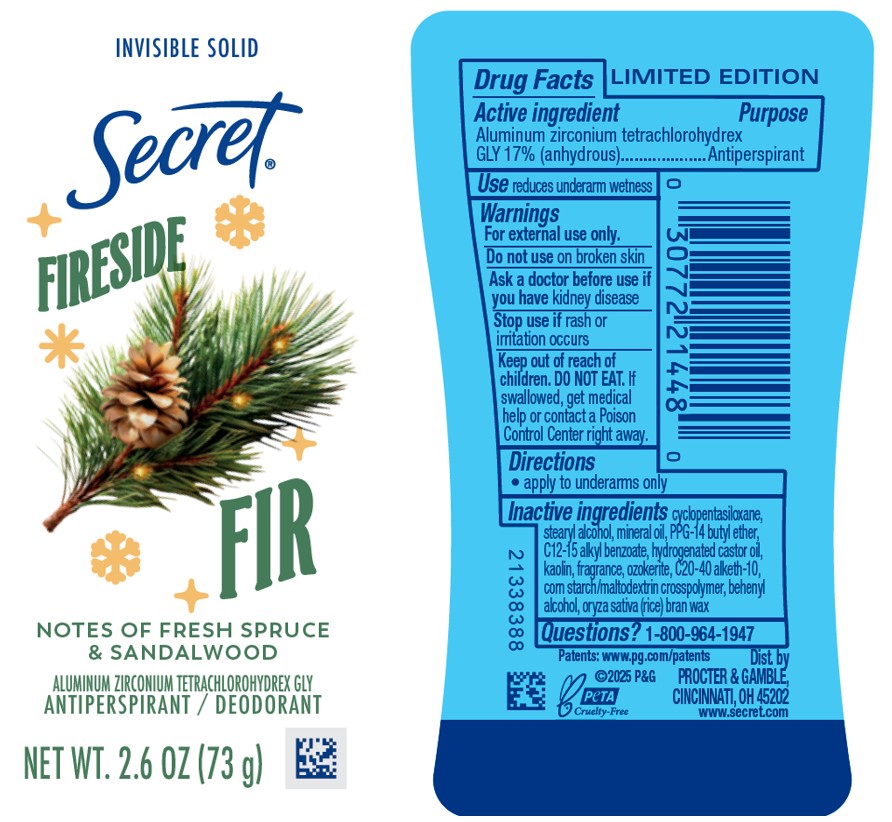 Pill image for Secret Fireside Fir Invisible Solid Antiperspirant/deodorant