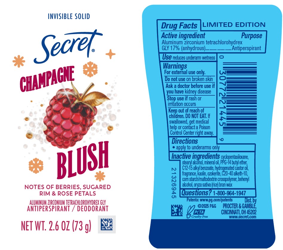 Pill image for Secret Champagne Blush Invisible Solid Antiperspirant/deodorant