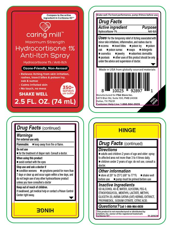 Pill image for Caring Mill Hydrocortisone 1% Anti-itch Spray