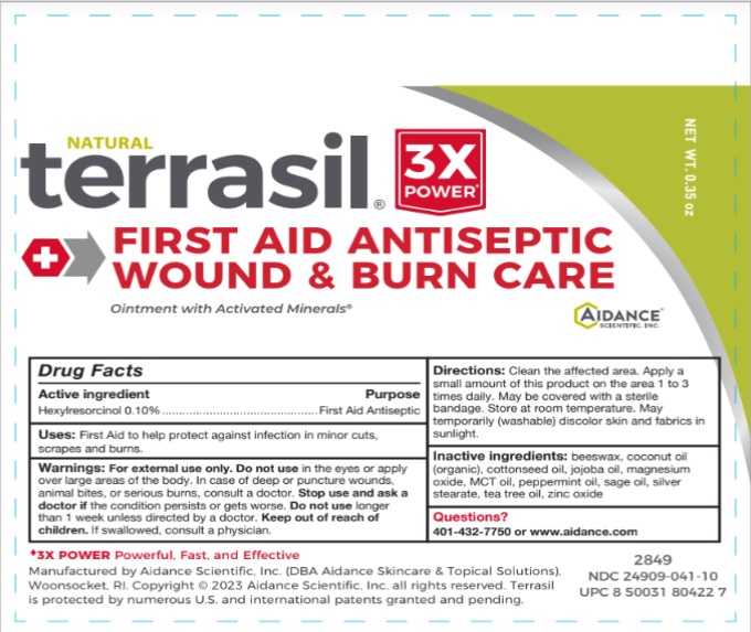 Pill image for 24909-041 Terrasil First Aid Antiseptic Wound And Burn Care