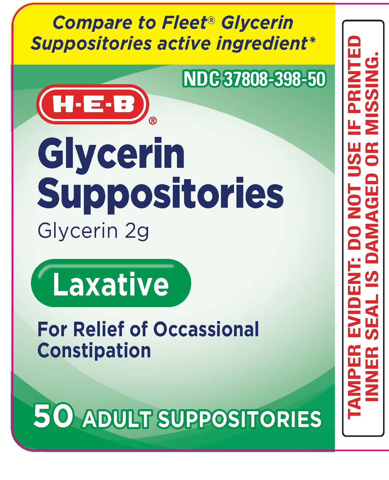 Pill image for H E B Adult Glycerin Suppositories