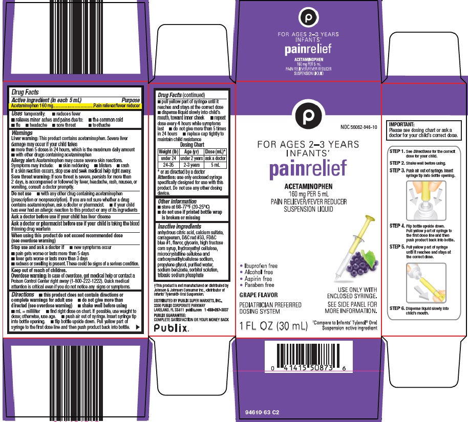 Pill image for Publix Super Markets, Inc. Infants’ Pain Relief Drug Facts