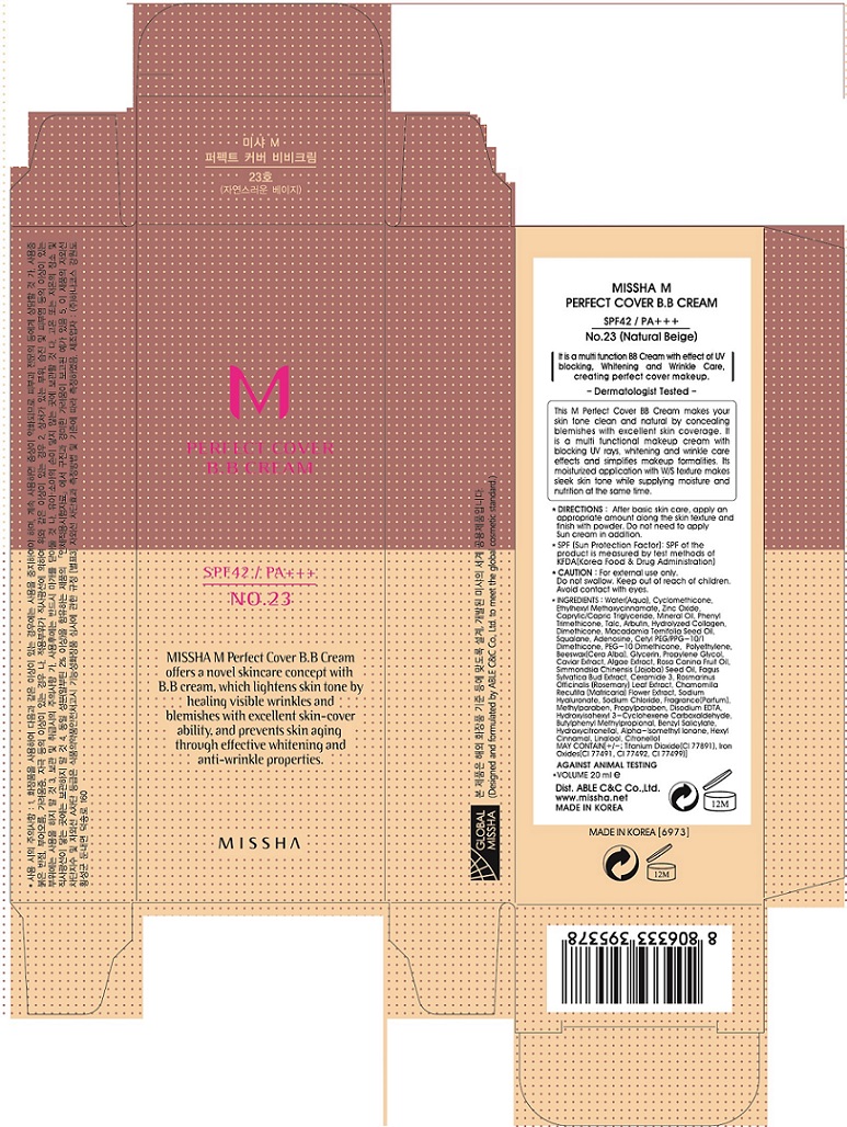 Pill image for Missha M Perfect Cover Bb Cream Spf42