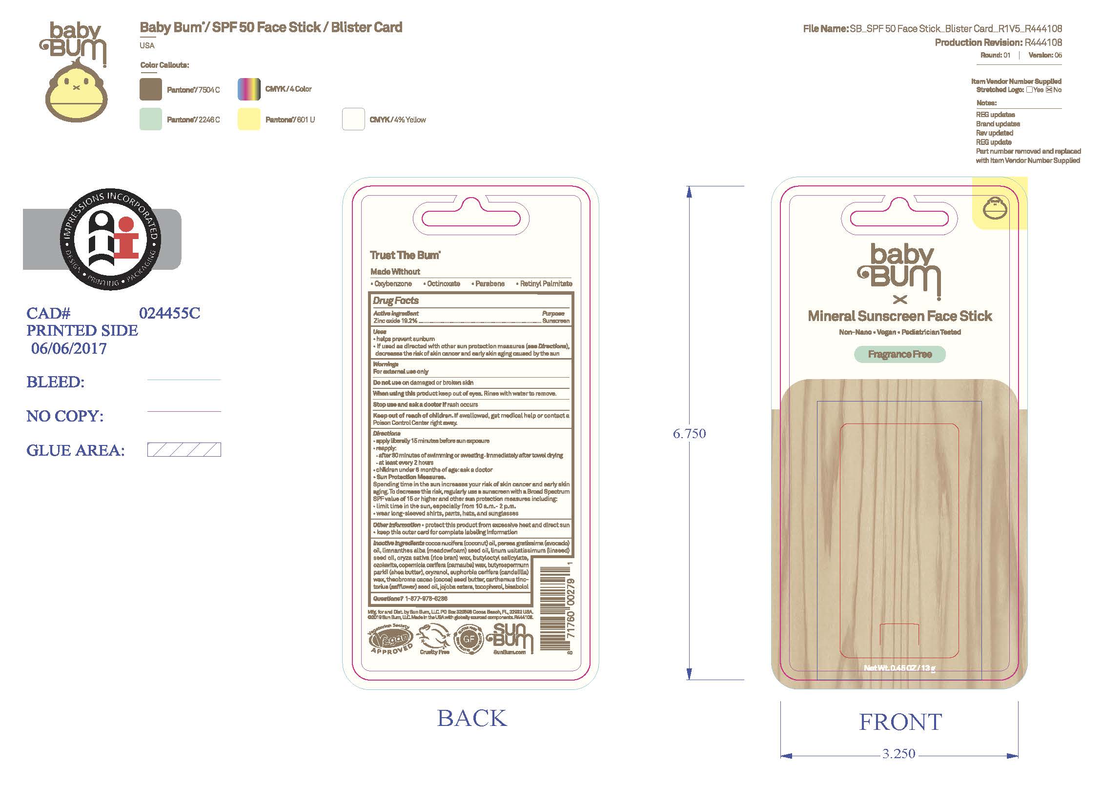 Pill image for Baby Bum Mineral 50 Mineral Sunscreen Face Stick