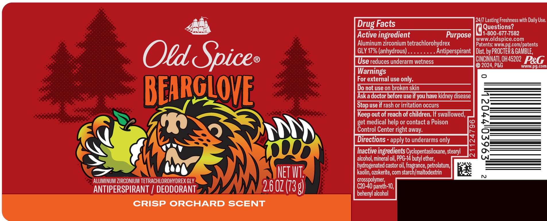 Pill image for Old Spice Bearglove Crisp Orchard Scent