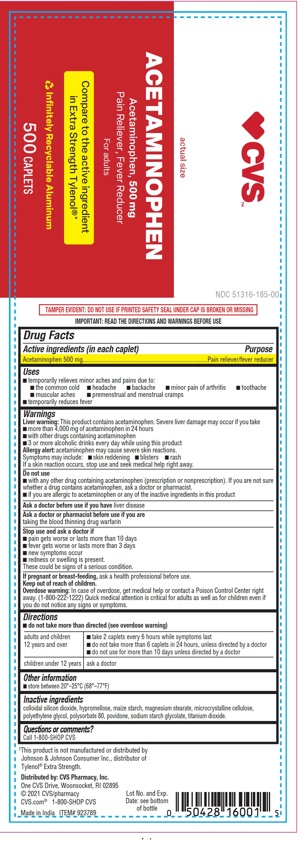 Pill image for Cvs Acetaminophen
