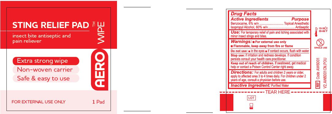 Pill image for Aerowipe Sting Relief Pad