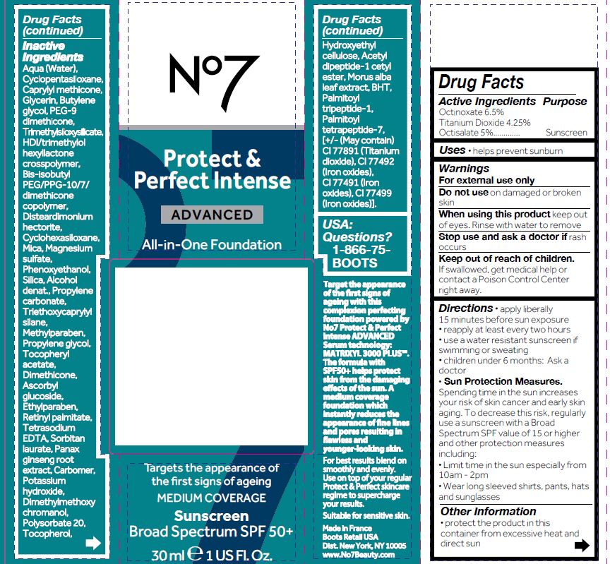 Pill image for No7 Protect And Perfect Intense Advanced All In One Foundation Spf 50 Wheat