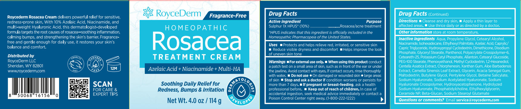 Pill image for Initial Drug Listing - Roycederm Rosacea Treatment Cream
