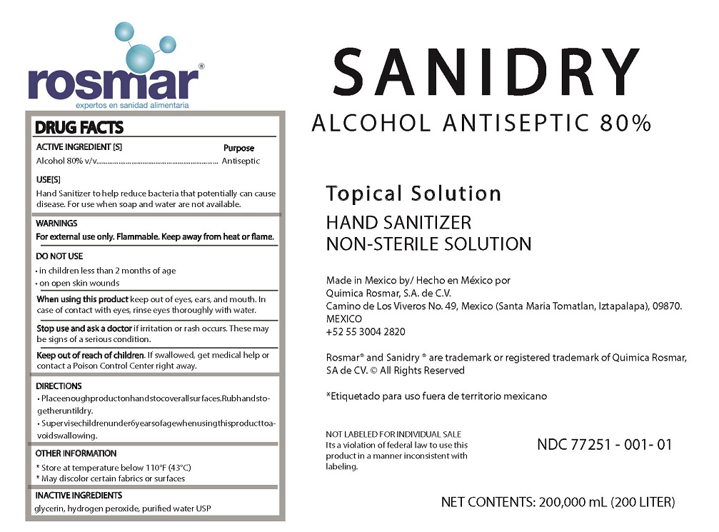 Pill image for 77251-001 Sanidry Hand Sanitizer