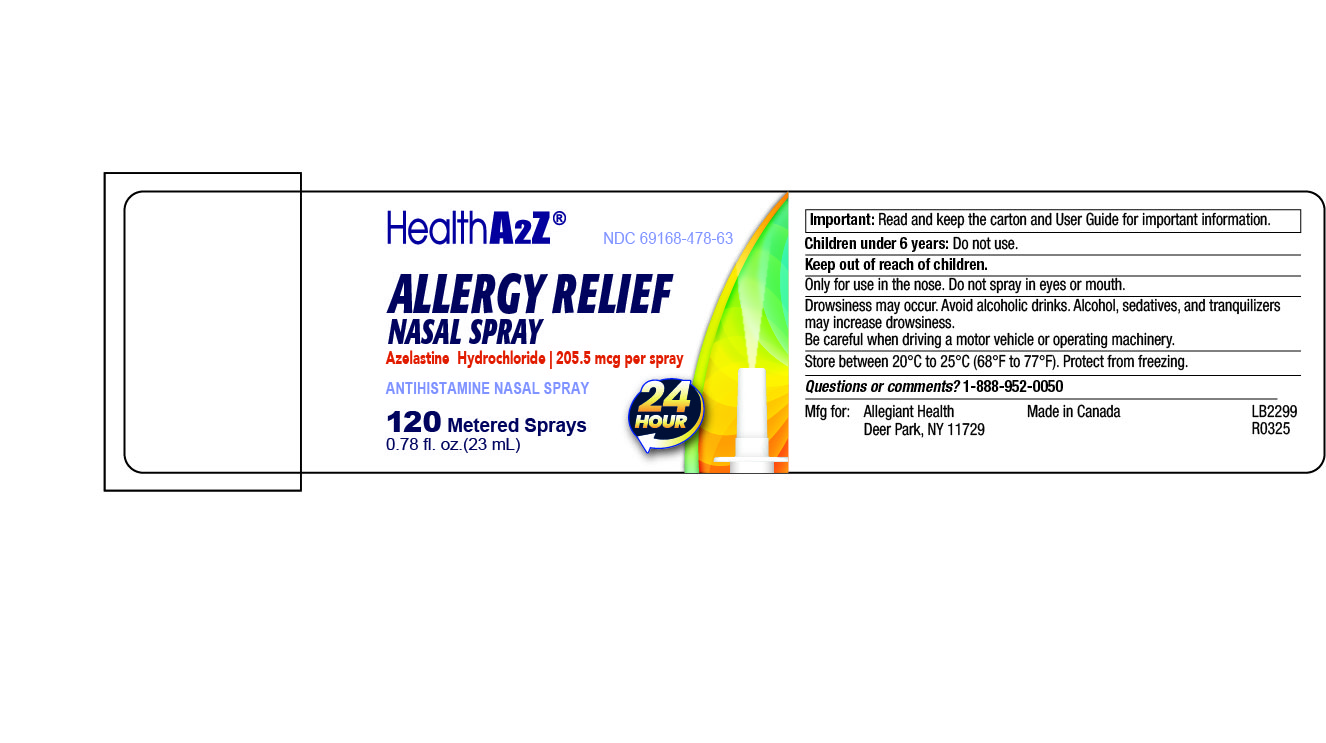 Pill image for 478 - Nasal Spray Azelastine Hydrochloride