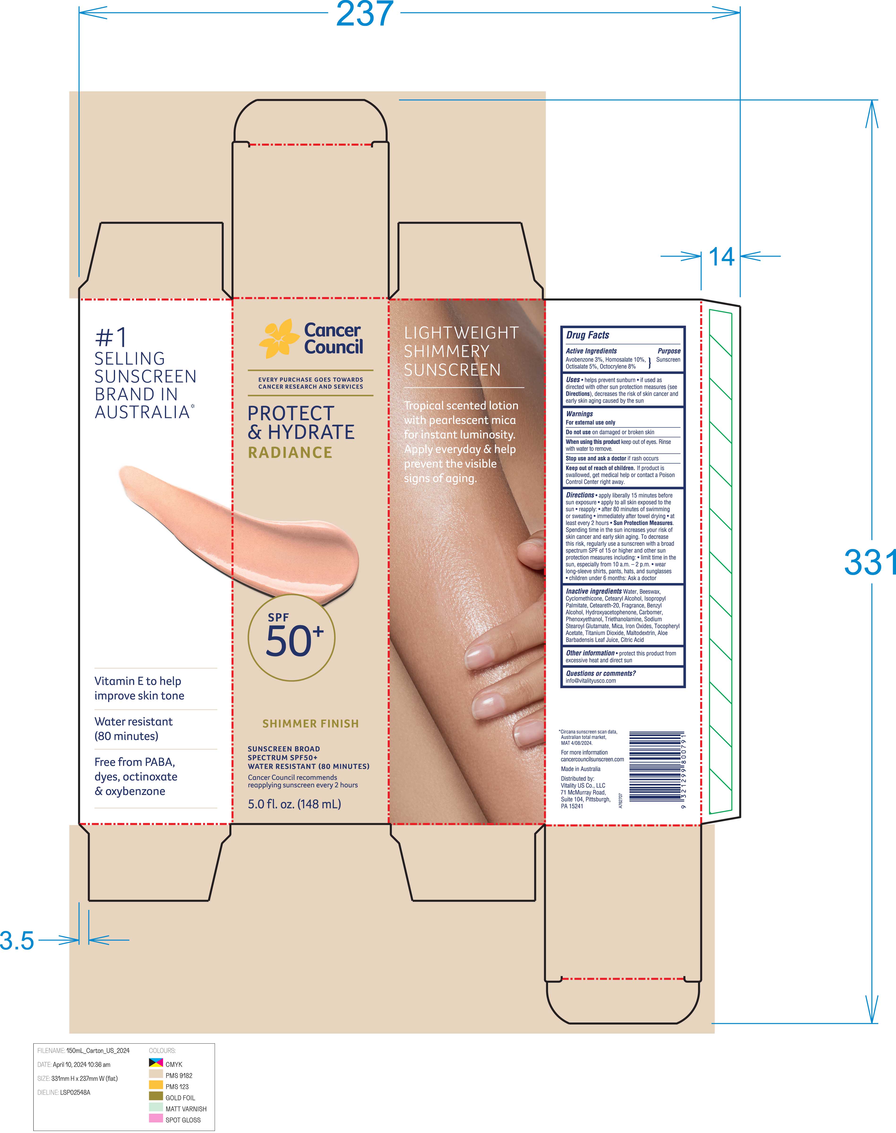 Pill image for Protect And Hydrate Radiance Sunscreen Broad Spectrum Spf 50+