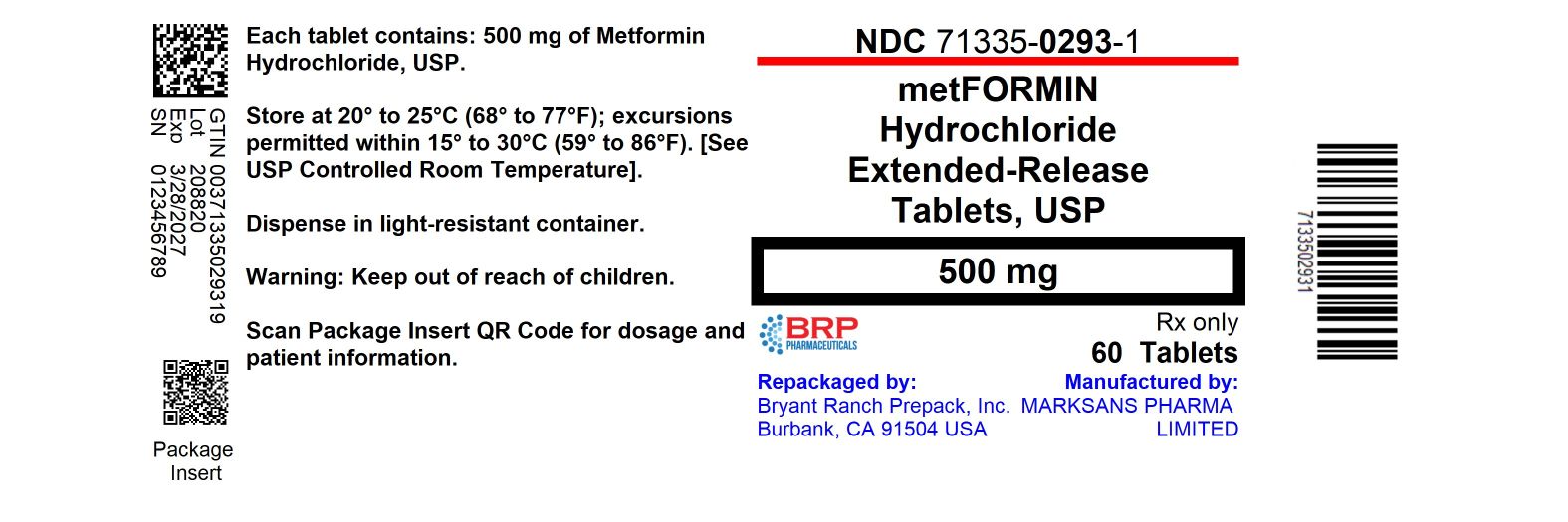 Pill image for Metformin Er Tablets