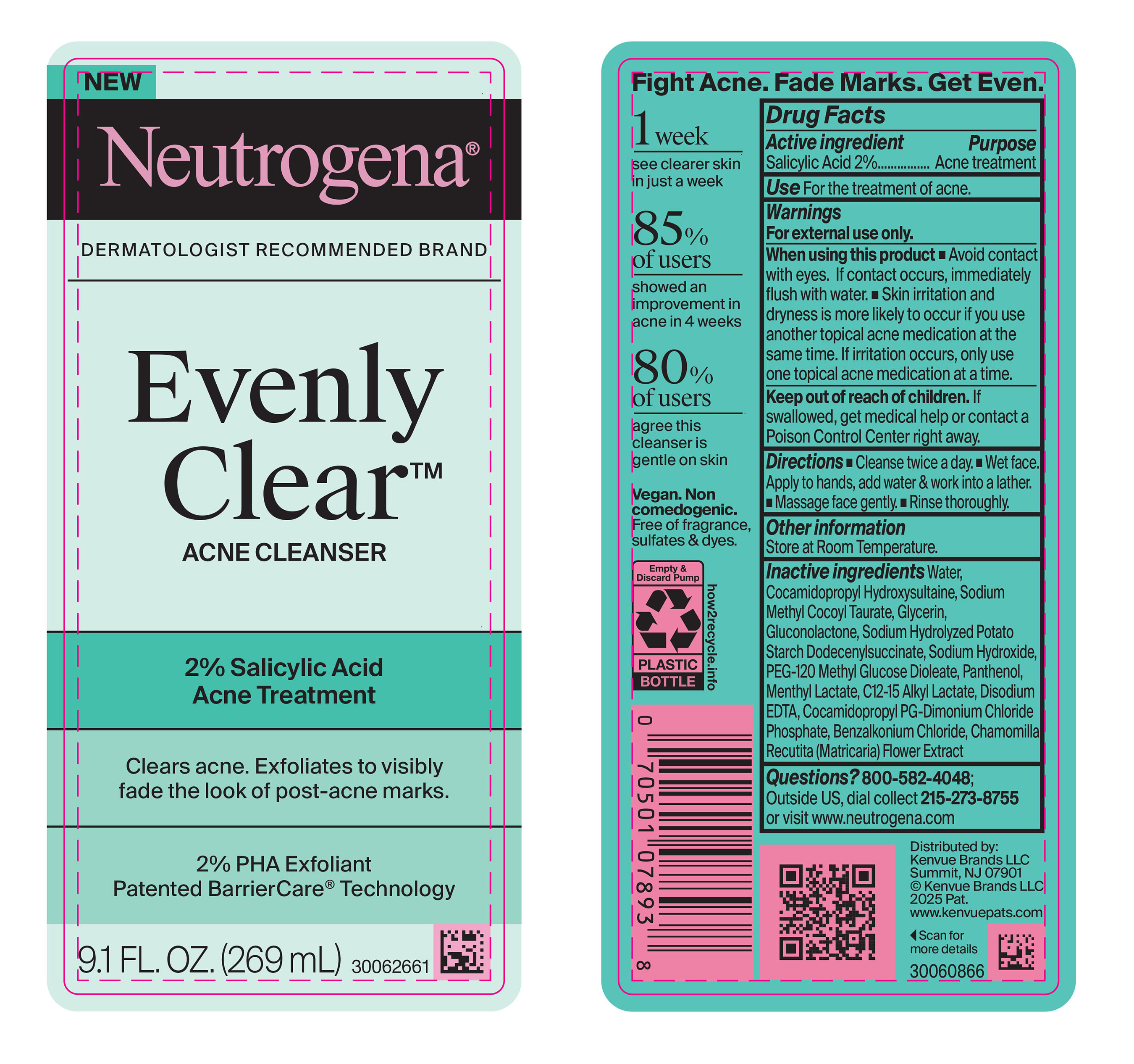 Pill image for Neutrogena Evenly Clear Acne Cleanser