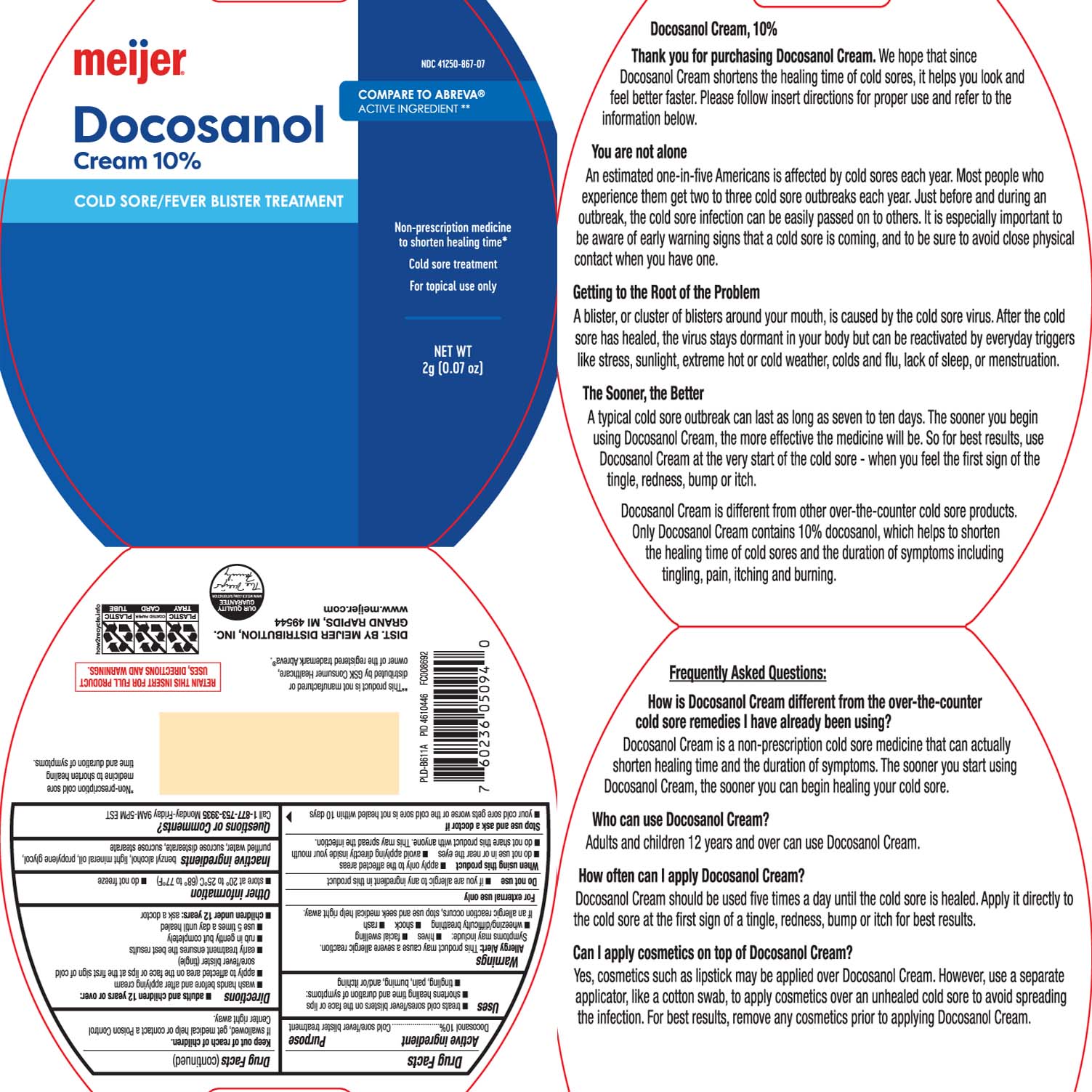 Pill image for Docosanol Cream, 10%