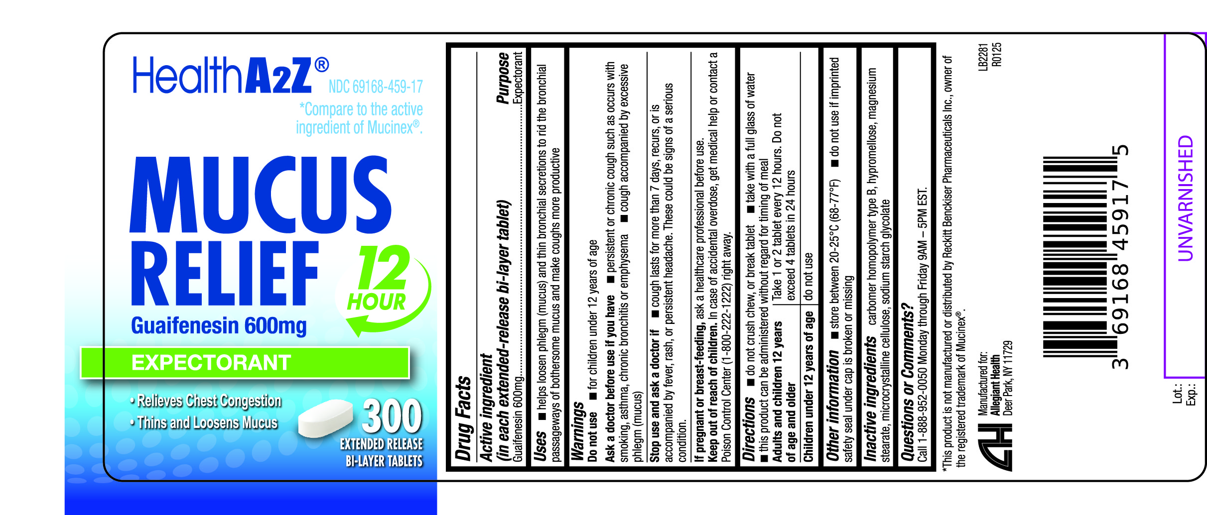 Pill image for 459 - Mucus Relief