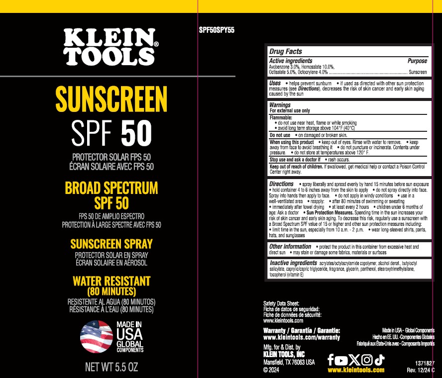 Pill image for Klein Tools Sunscreen Spf 50 Spray