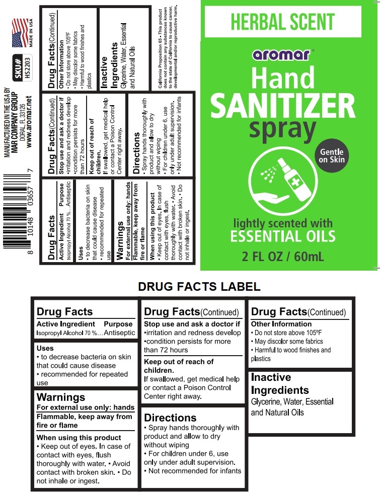 Pill image for Herbal Scent Aromar Hand Sanitizer Spray