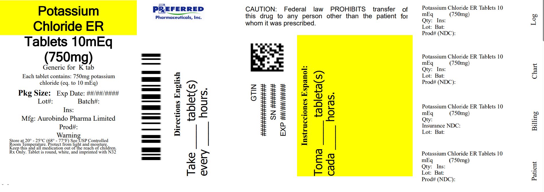 Pill image for These Highlights Do Not Include All The Information Needed To Use Potassium Chloride Extended-release Tablets Safely And Effectively. See Full Prescribing Information For Potassium Chloride Extended-release Tablets.