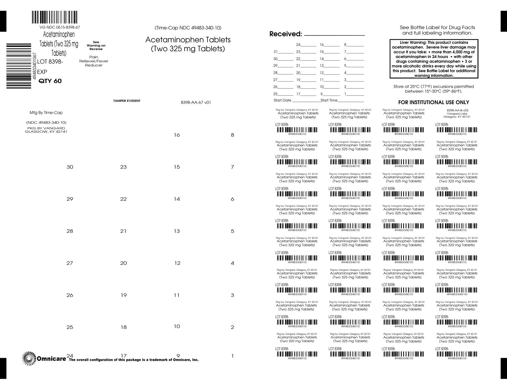 Pill image for 340r-tcl 49483-340 Apap 325 Mg