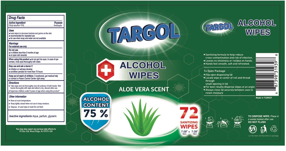 Pill image for Targol Alcohol Wipes- Aloe Vera Scent