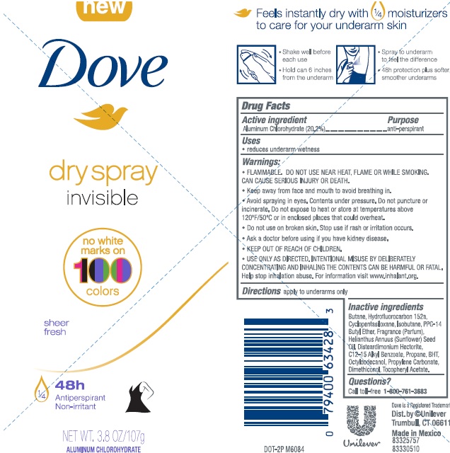 Pill image for Dove- Invisible Sheer Fresh Dry Spray Antiperspirant