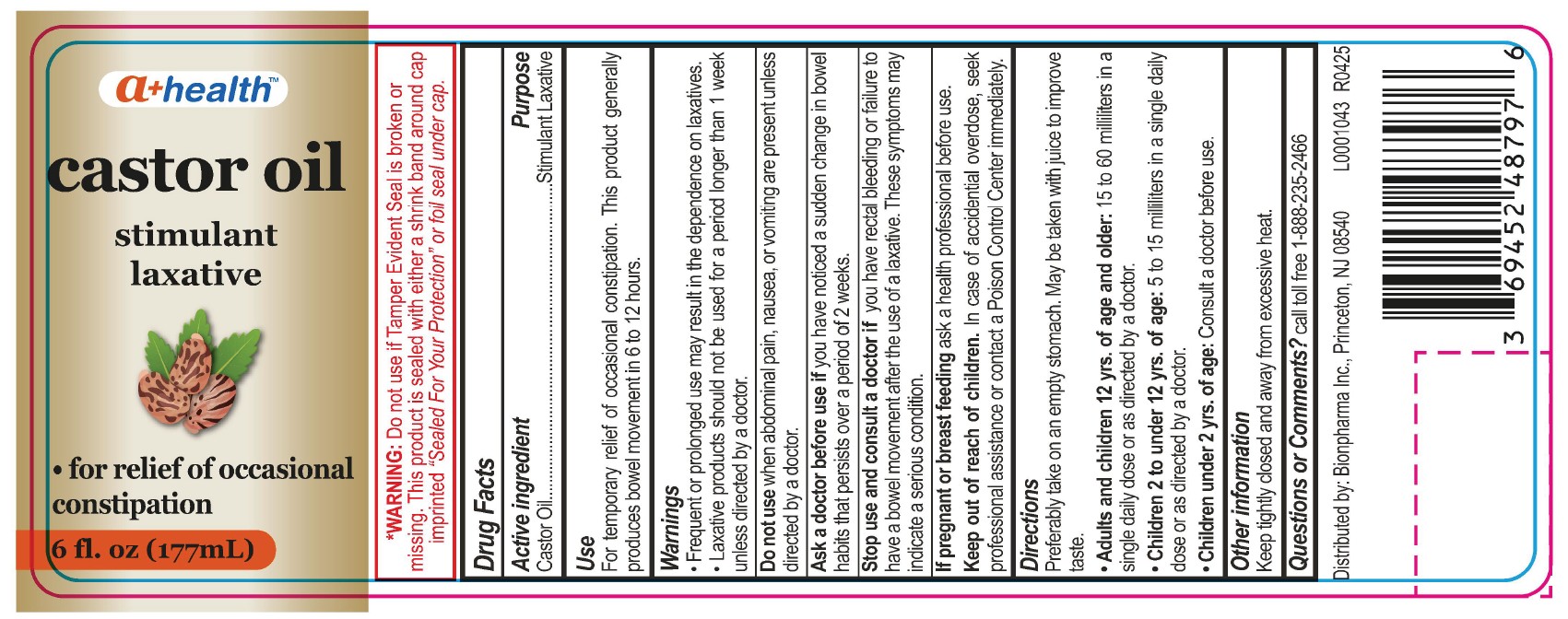 Pill image for A+ Health-castor Oil