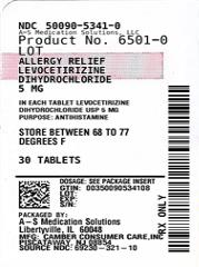 Pill image for Levocetirizine Dihydrochloride Tablets Usp, 5 Mg (otc)